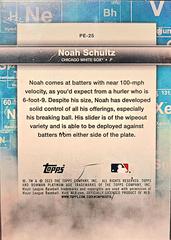 Back | Noah Schultz Baseball Cards 2023 Bowman Platinum Precious Elements