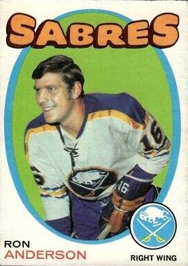 Ron Anderson #163 Hockey Cards 1971 O-Pee-Chee