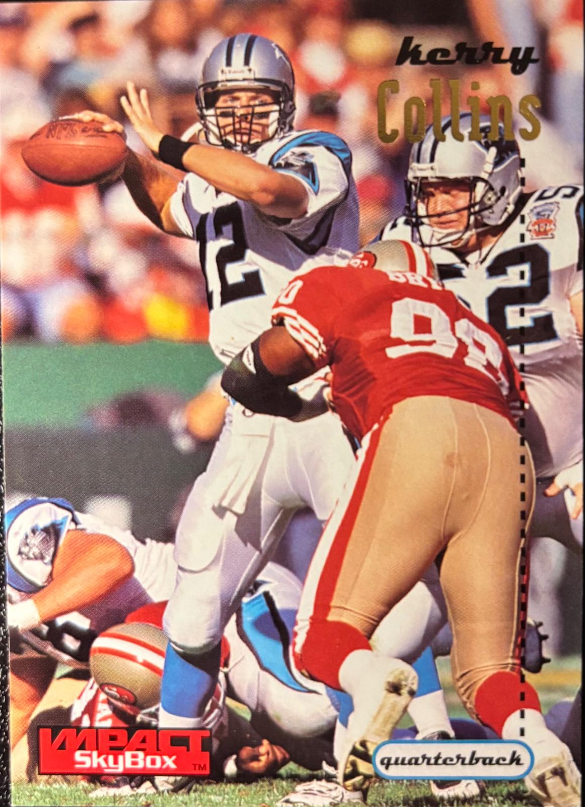 Kerry Collins #22 Football Cards 1996 Skybox Impact