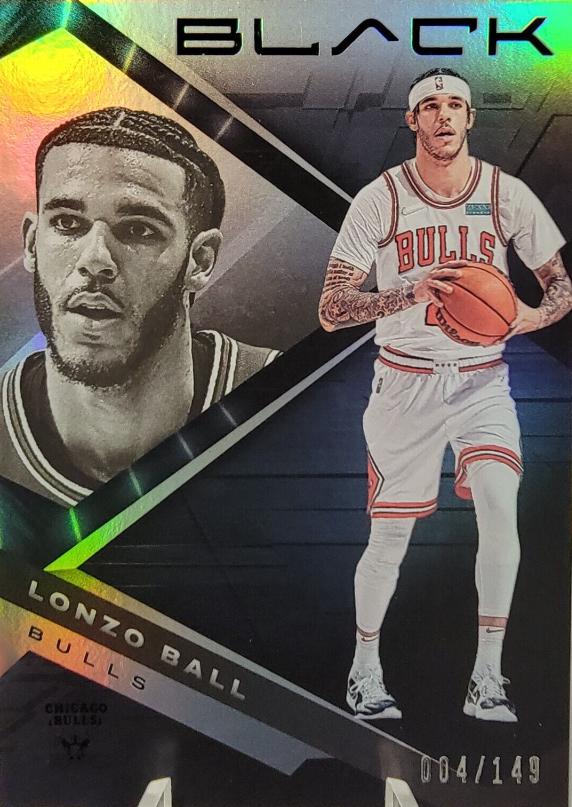 Lonzo Ball #4 Basketball Cards 2021 Panini Black