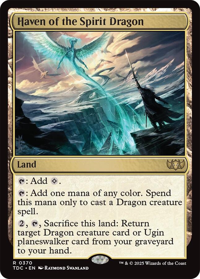 Haven of the Spirit Dragon #370 Magic Tarkir: Dragonstorm Commander