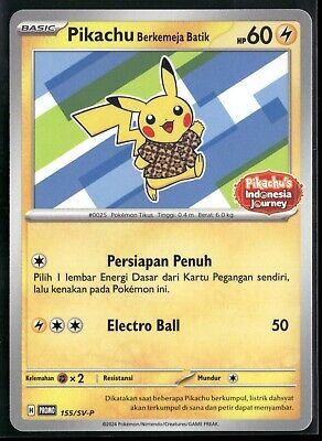 Pikachu Berkemeja Batik #155/SV-P Pokemon Promo