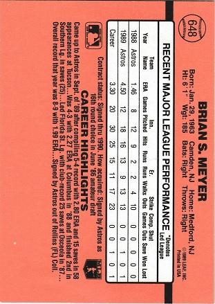 Brian Meyer, Standard, back
