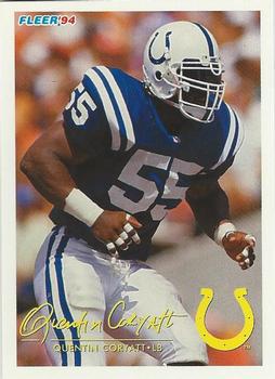 Quentin Coryatt #72 1994 Fleer Shell Fact Football