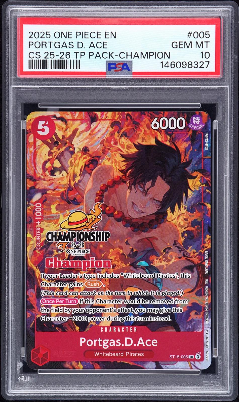 Portgas.D.Ace [Championship 25-26 Champion] ST15-005 Prices | One