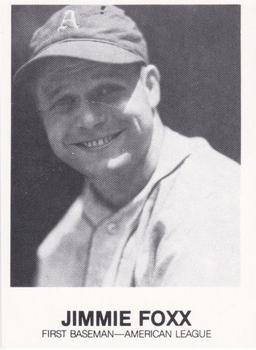 Jimmie Foxx #40 1983 Tcma Renata Galasso 1933 All Stars Baseball