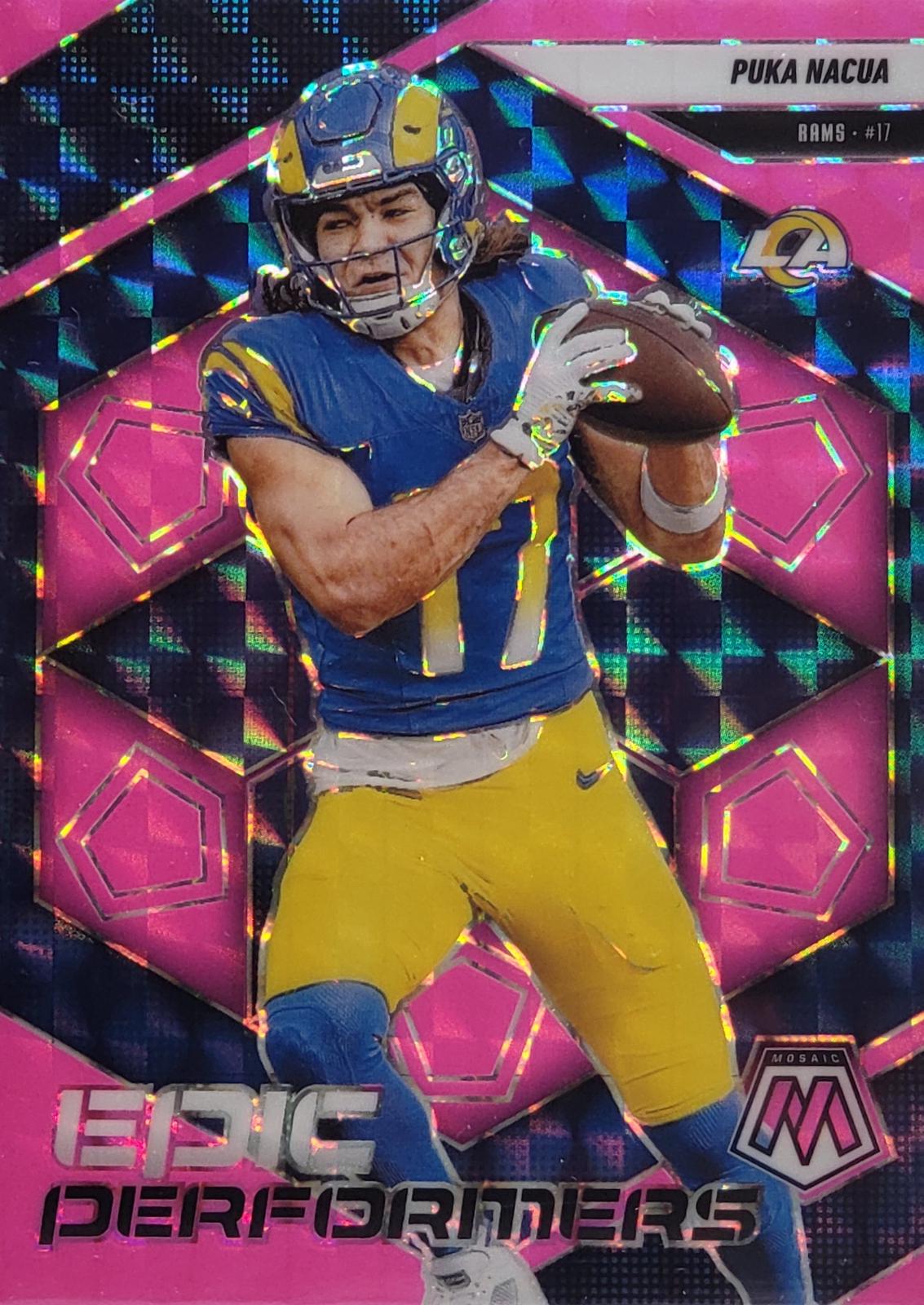 2025 Puka Nacua [Mosaic Pink Fluorescent] #7