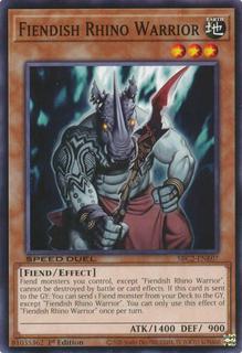 Fiendish Rhino Warrior SBC2-ENE07