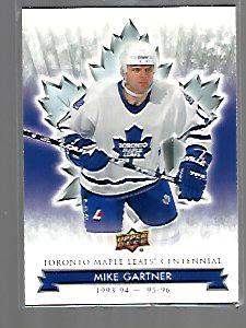 Mike Gartner #92 2017 Upper Deck Toronto Maple Leafs Centennial Hockey