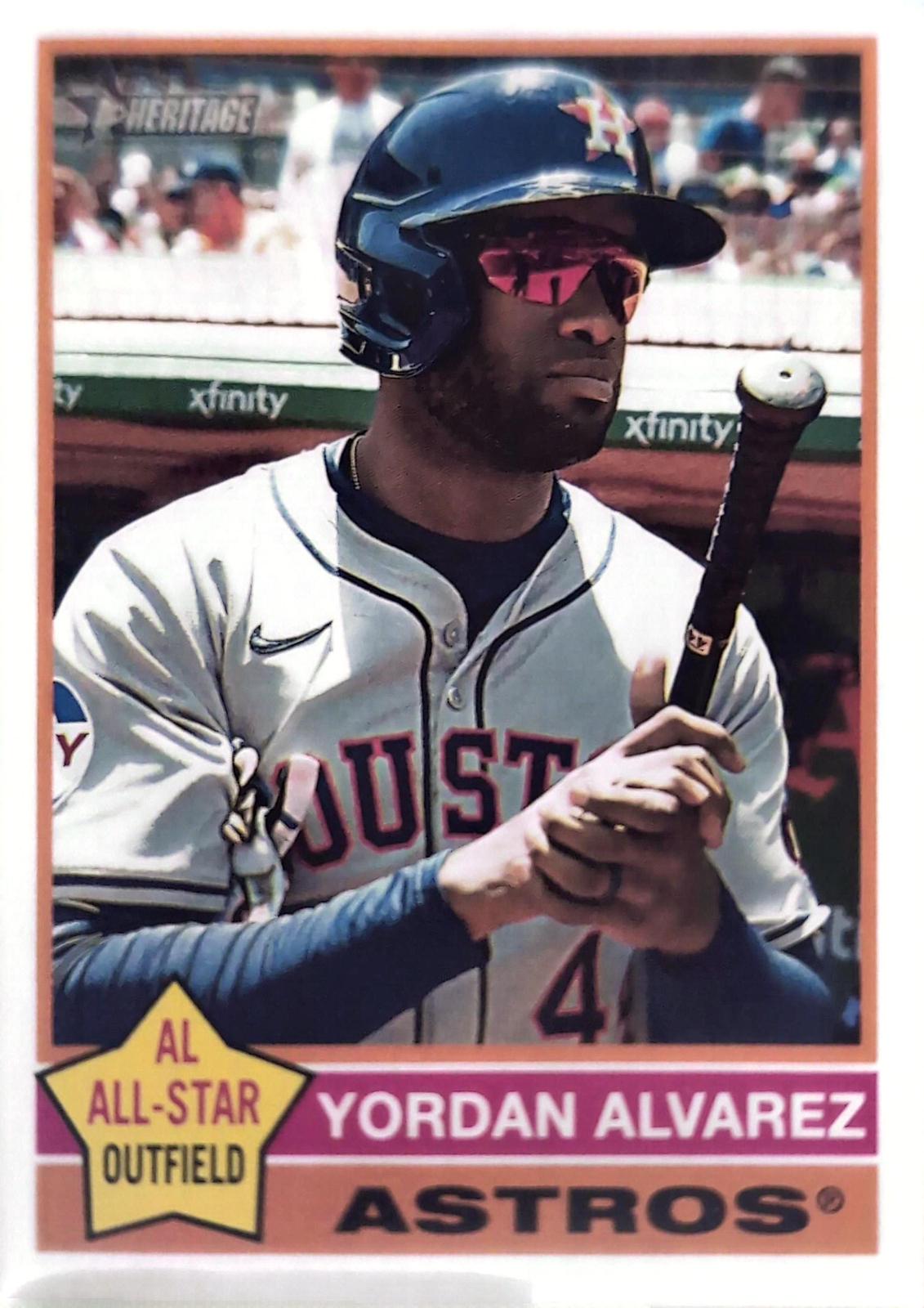 Yordan Alvarez #500 Baseball Cards 2025 Topps Heritage