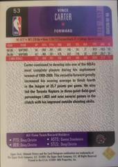 Back | Vince Carter [Ruby] Basketball Cards 2001 Ultimate Victory