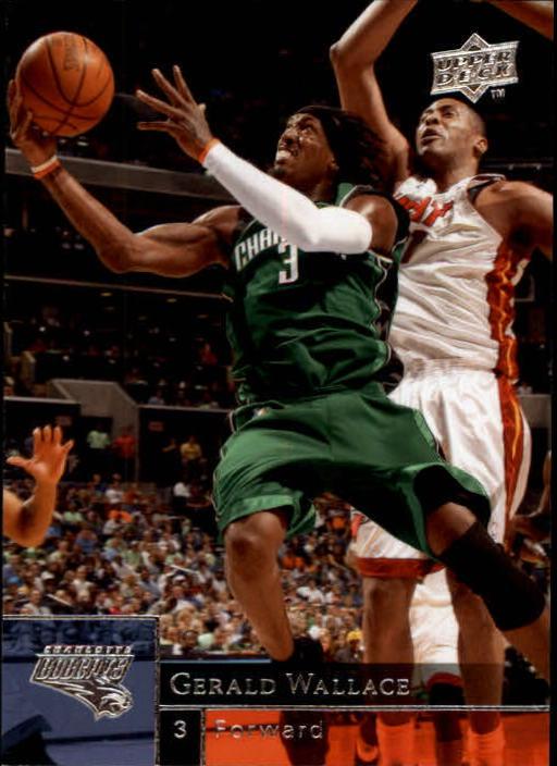 Gerald Wallace #17 Basketball Cards 2009 Upper Deck