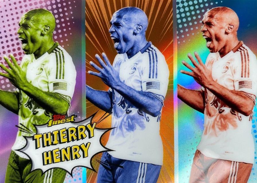 Thierry Henry #PA-12 Soccer Cards 2024 Topps Finest MLS Pop Art