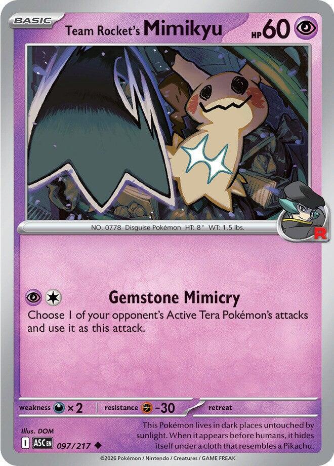 YU⭐︎ミ Team Rocket's Mimikyu #97 Prices | Pokemon Ascended Heroes