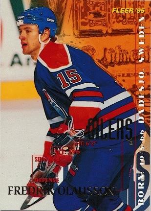 Fredrik Olausson #73 1994-95 Fleer Hockey