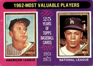 1962 MVP's: Mickey Mantle, Maury Wills