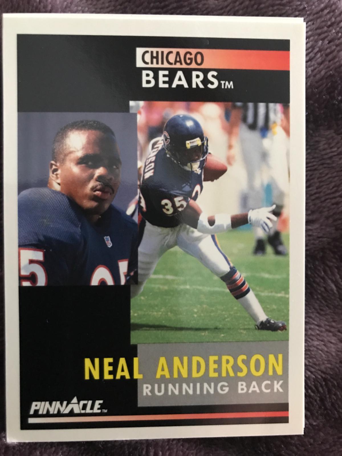 Neal Anderson #8 Football Cards 1991 Pinnacle