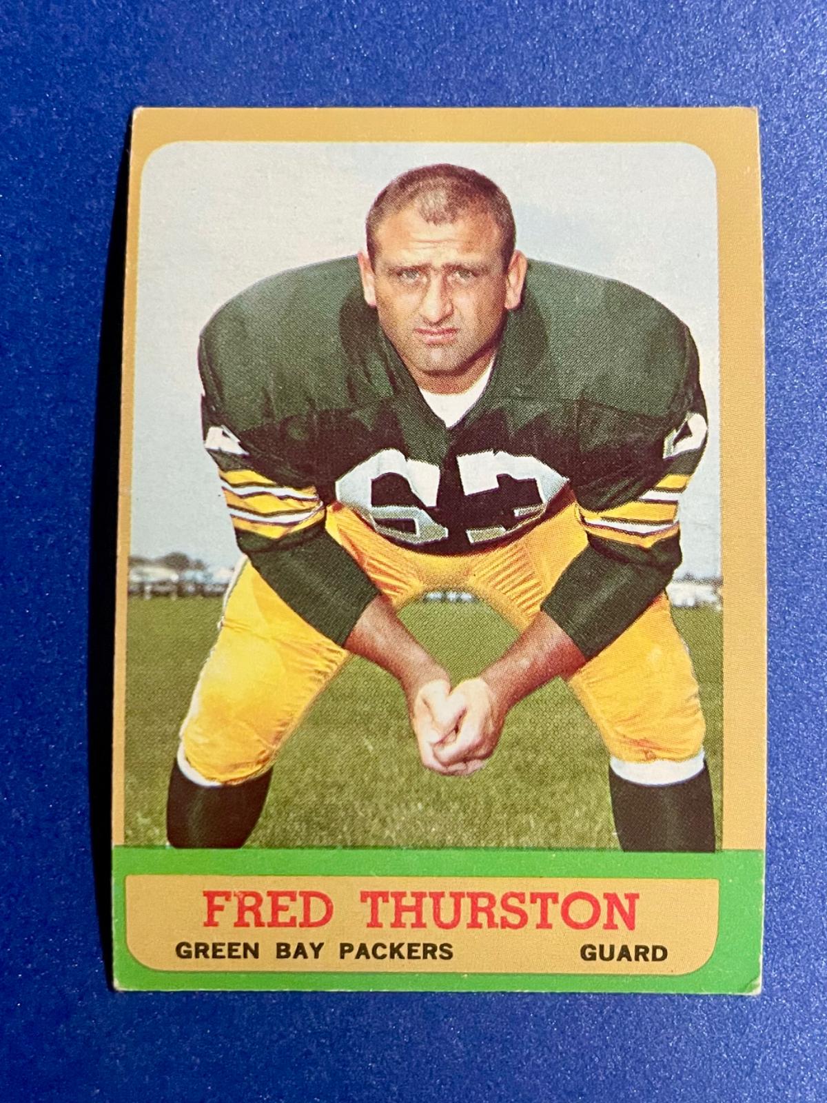 Fred Thurston #90 Football Cards 1963 Topps