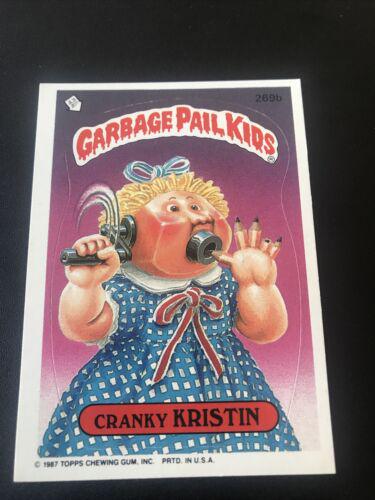 Cranky KRISTIN #269b 1987 Garbage Pail Kids
