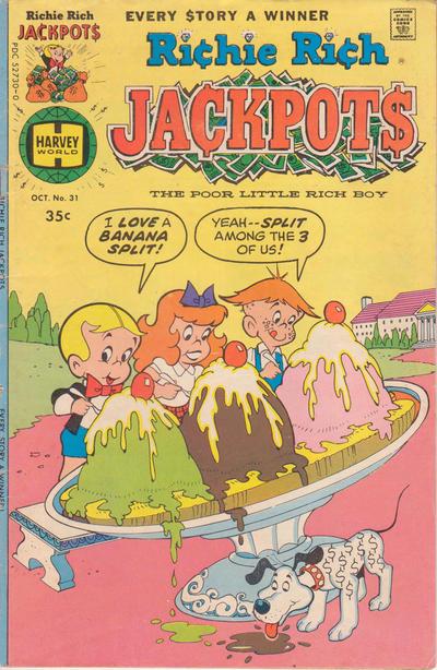 Richie Rich Jackpots #31 (1977) Comic Books Richie Rich Jackpots