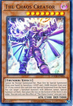 The Chaos Creator TOCH-EN006 YuGiOh Toon Chaos