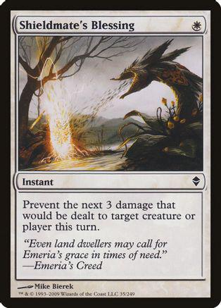 Shieldmate's Blessing #035 Magic Zendikar