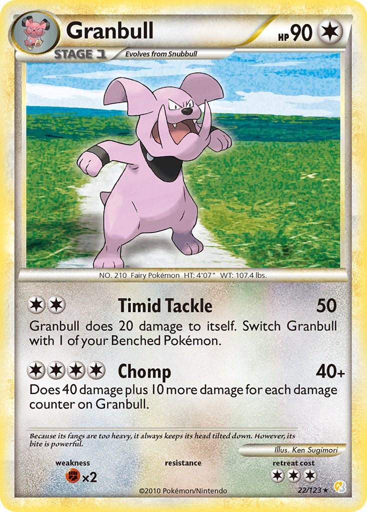 Granbull #22 Pokemon HeartGold & SoulSilver