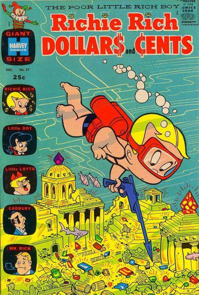 Richie Rich Dollars and Cents #27 (1968) Comic Books Richie Rich Dollars and Cents