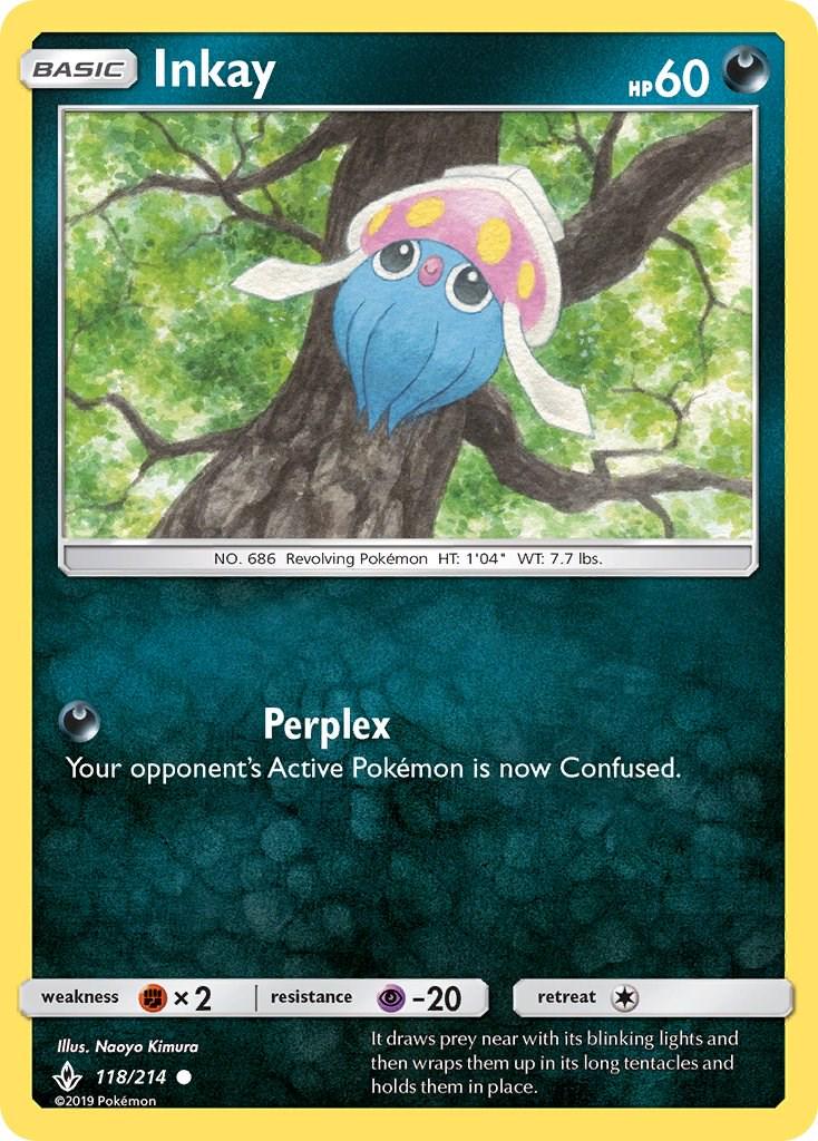 Inkay #118 Pokemon Unbroken Bonds