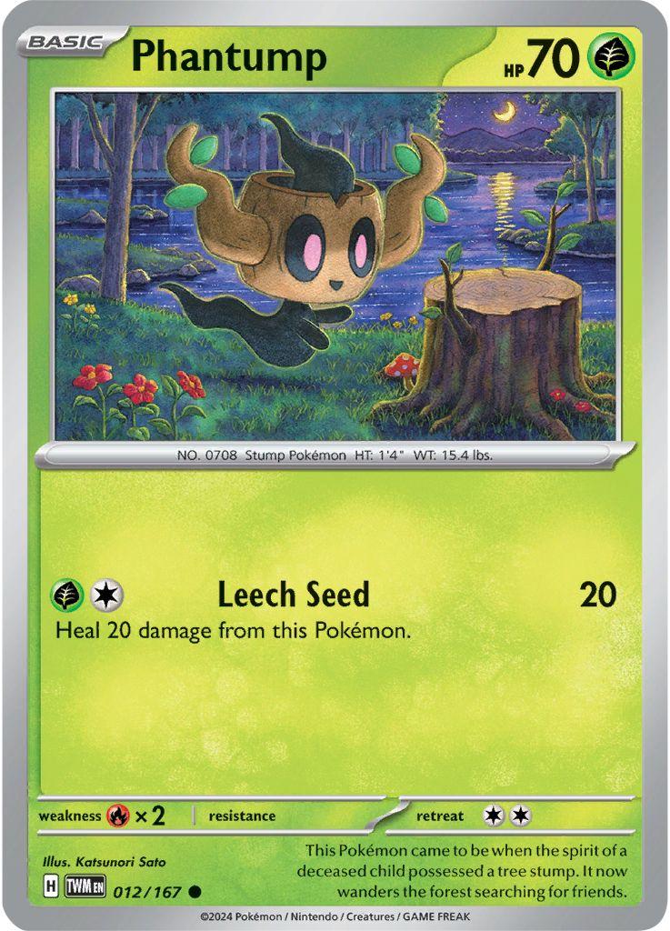 Phantump #12 Pokemon Twilight Masquerade