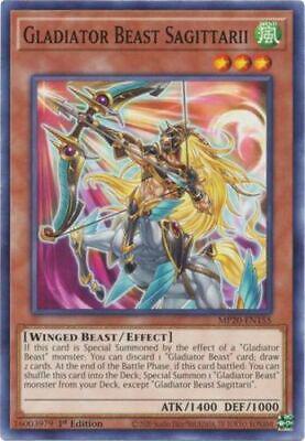 Gladiator Beast Sagittarii MP20-EN155 YuGiOh 2020 Tin of Lost Memories Mega Pack