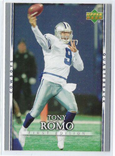 Tony Romo #25 Football Cards 2007 Upper Deck First Edition