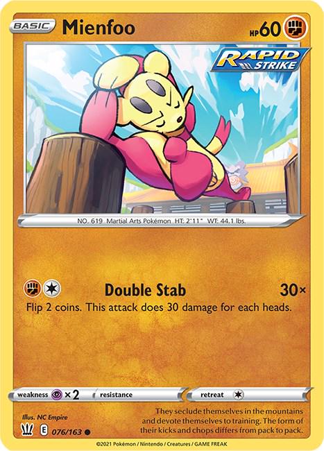Mienfoo #76 Pokemon Battle Styles