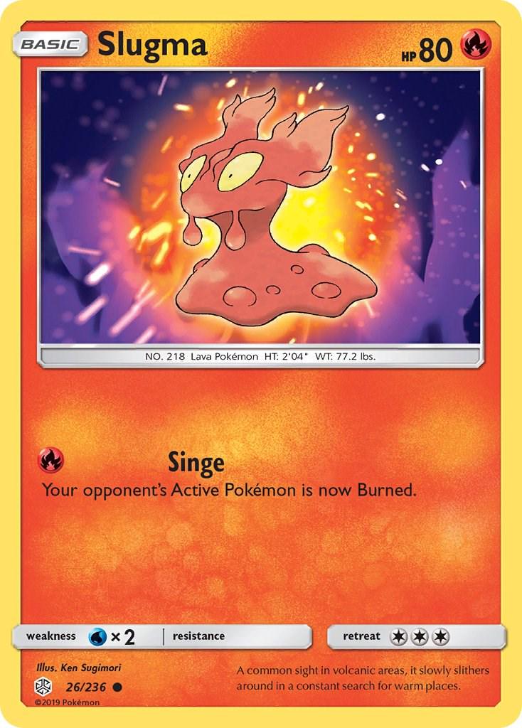 Slugma #26 Pokemon Cosmic Eclipse