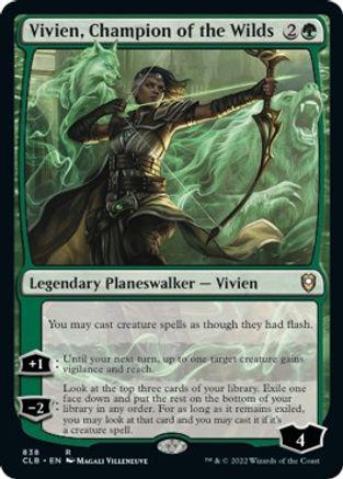 Vivien, Champion of the Wilds #838 Magic Commander Legends: Battle for Baldur's Gate