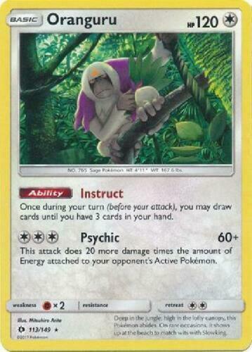 Oranguru #113 Pokemon Sun & Moon