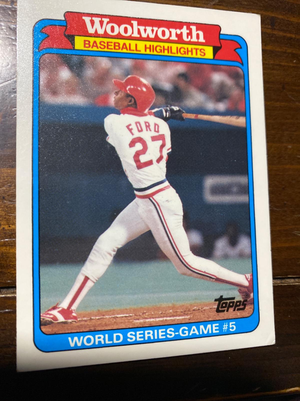 Curt Ford #28 Baseball Cards 1988 Woolworth