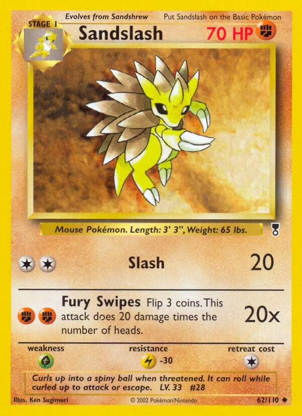 Sandslash #62 Pokemon Legendary Collection