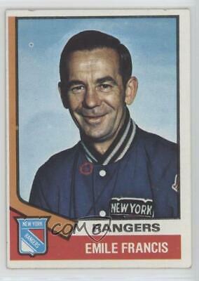 Emile Francis #9 Hockey Cards 1974 Topps