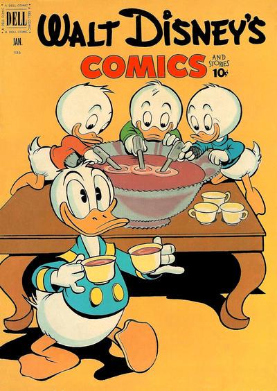 Walt Disney's Comics and Stories #136 (1952) Comic Books Walt Disney's Comics and Stories