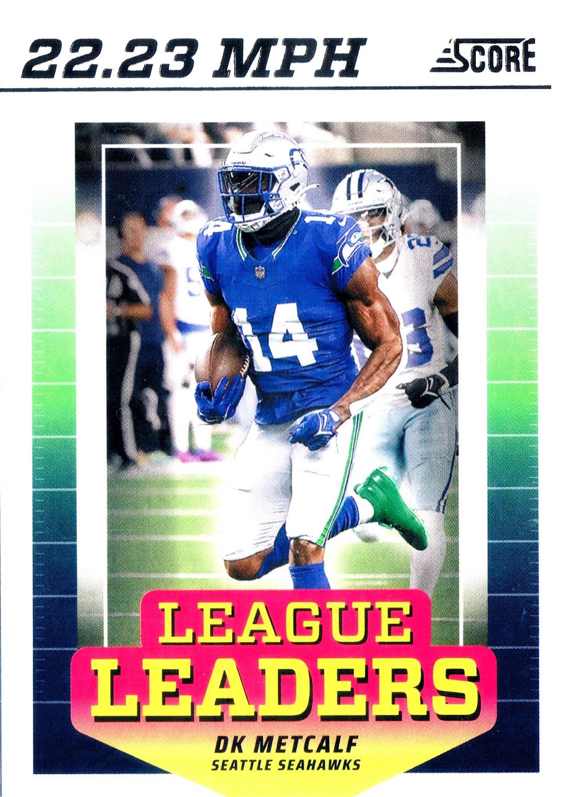 DK Metcalf #LL-DMF 2024 Panini Score League Leaders Football