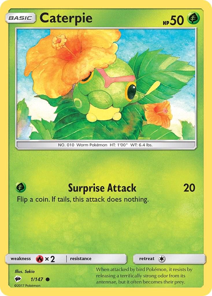 Caterpie #1 Pokemon Burning Shadows