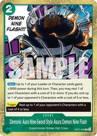 Demonic Aura Nine-Sword Style Asura Demon Nine Flash OP07-036 One Piece 500 Years in the Future