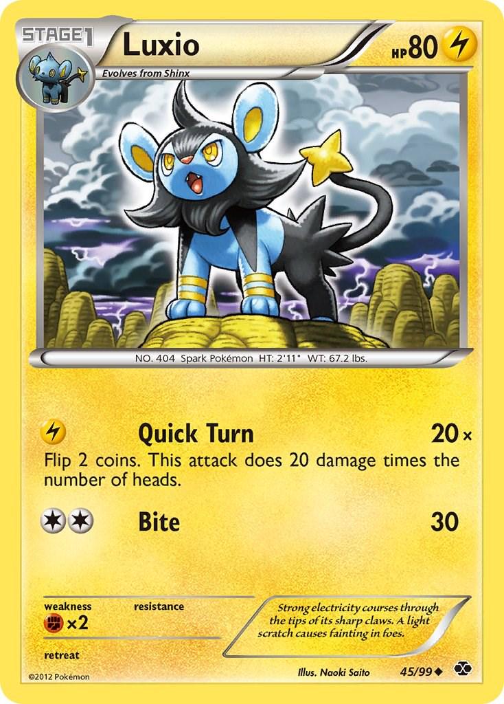 Luxio #45 Pokemon Next Destinies