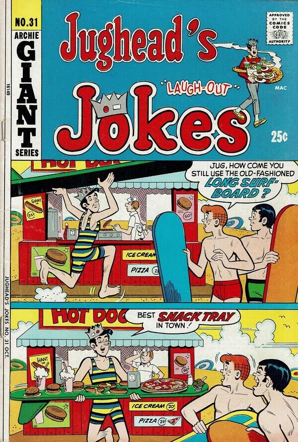 Jughead's Jokes #31 (1972) Comic Books Jughead's Jokes