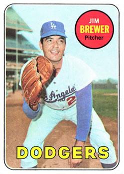 Jim Brewer #241 1969 Topps Baseball