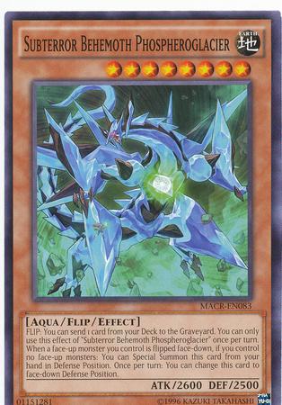 Subterror Behemoth Phospheroglacier MACR-EN083 YuGiOh Maximum Crisis