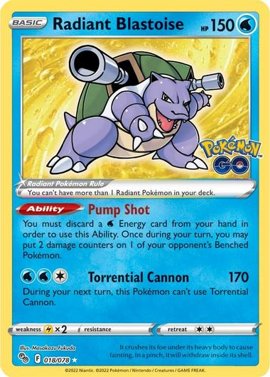 Radiant Blastoise #18 Cover Art