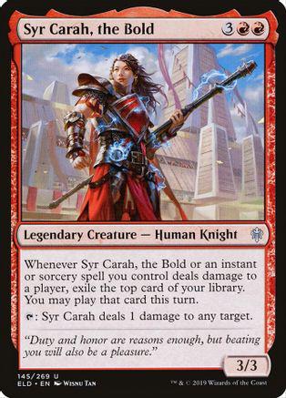 Syr Carah, the Bold #145 Magic Throne of Eldraine