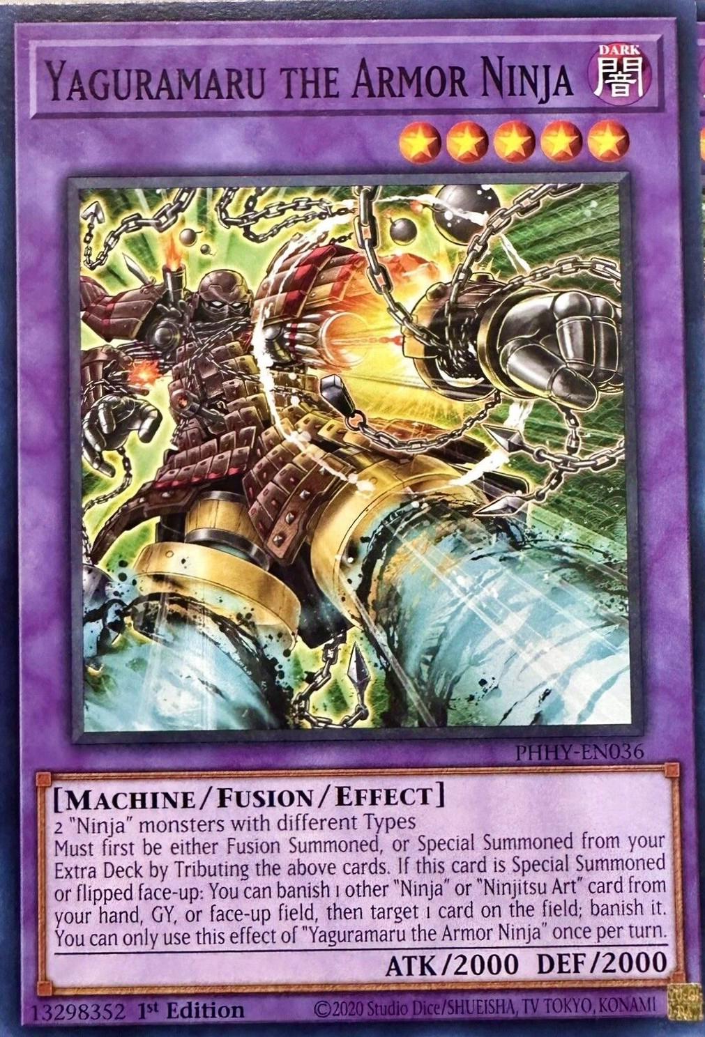 Yaguramaru the Armor Ninja PHHY-EN036 YuGiOh Photon Hypernova